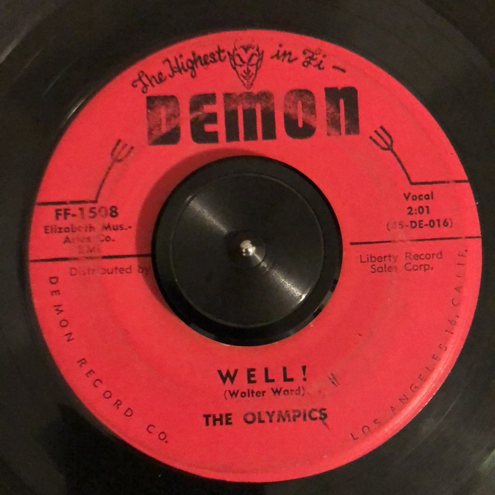 The Olympics Western Movies Vinyl 45 Record '58